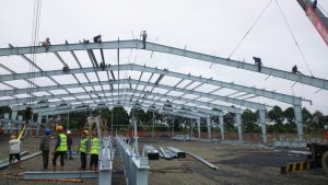 Lắp dựng kết cấu kèo thép tại Bình Dương